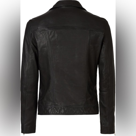 All Saints Black Leather Jacket - Picture 8 of 10